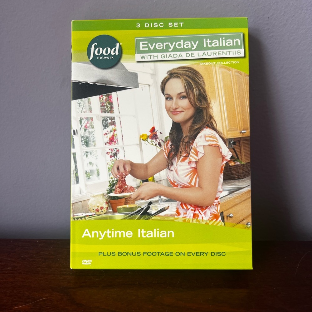 Food Network Everyday Italian with‎ Giada de Laurentiis Anytime Italian DVDs